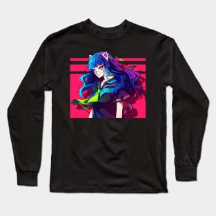 The anime girl in a cat mask Long Sleeve T-Shirt